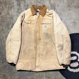 Vintage 90s Carhartt Distressed Chore Workwear Jacket